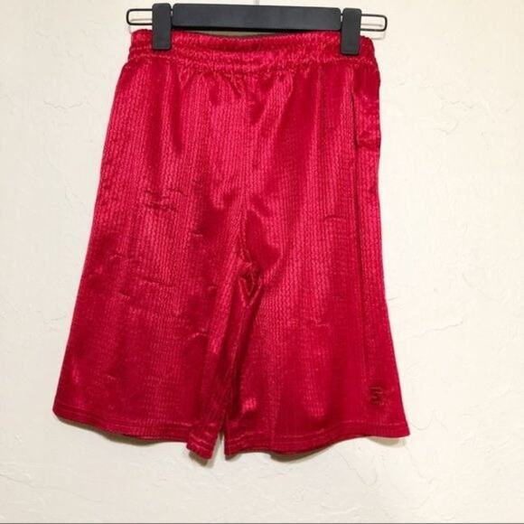 Starter Boys Shorts 12 Athletic Gym Red - Picture 2 of 4